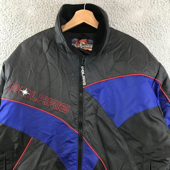 Vintage Polaris Mens Winter Snowmobile Jacket Size Medium - Picture 3 of 15
